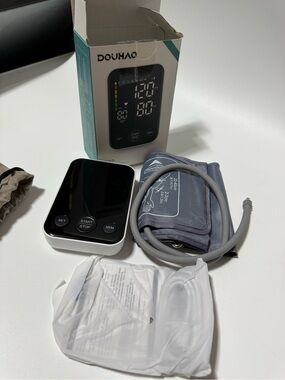 Gray Automatic Blood Pressure Monitor with Cuff - Gray